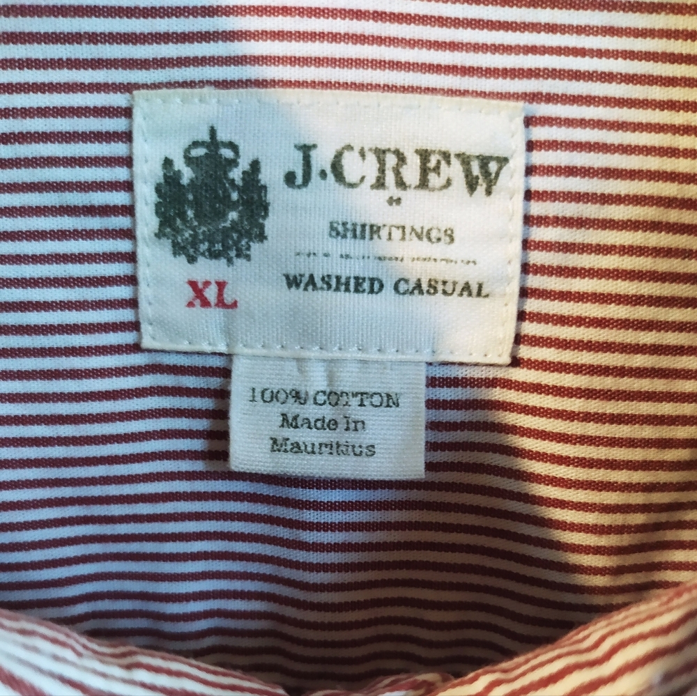 J Crew long sleeve striped men's XL shirt